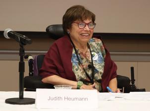 A photograph of Judith Heumann.