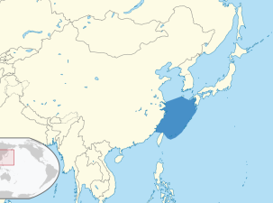 Location of the East China Sea.
