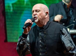 Peter Gabriel singing on stage at the O2 - Monday 19th June 2023