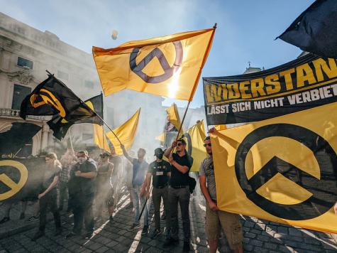 A demonstration of the Identitarian Movement in Vienna